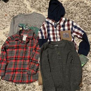 ✨ BOGO ✨ 2T lot long sleeves shirt and brand new hoodie/ pant set